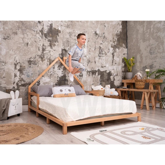 Pat pentru copii tip căsuță CBHD03