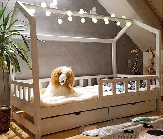 Pat pentru copii tip căsuță LS01