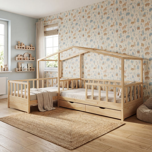 Pat pentru copii tip căsuță YGL01