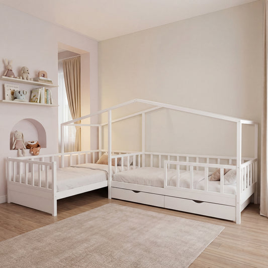 Pat pentru copii tip căsuță YGL01