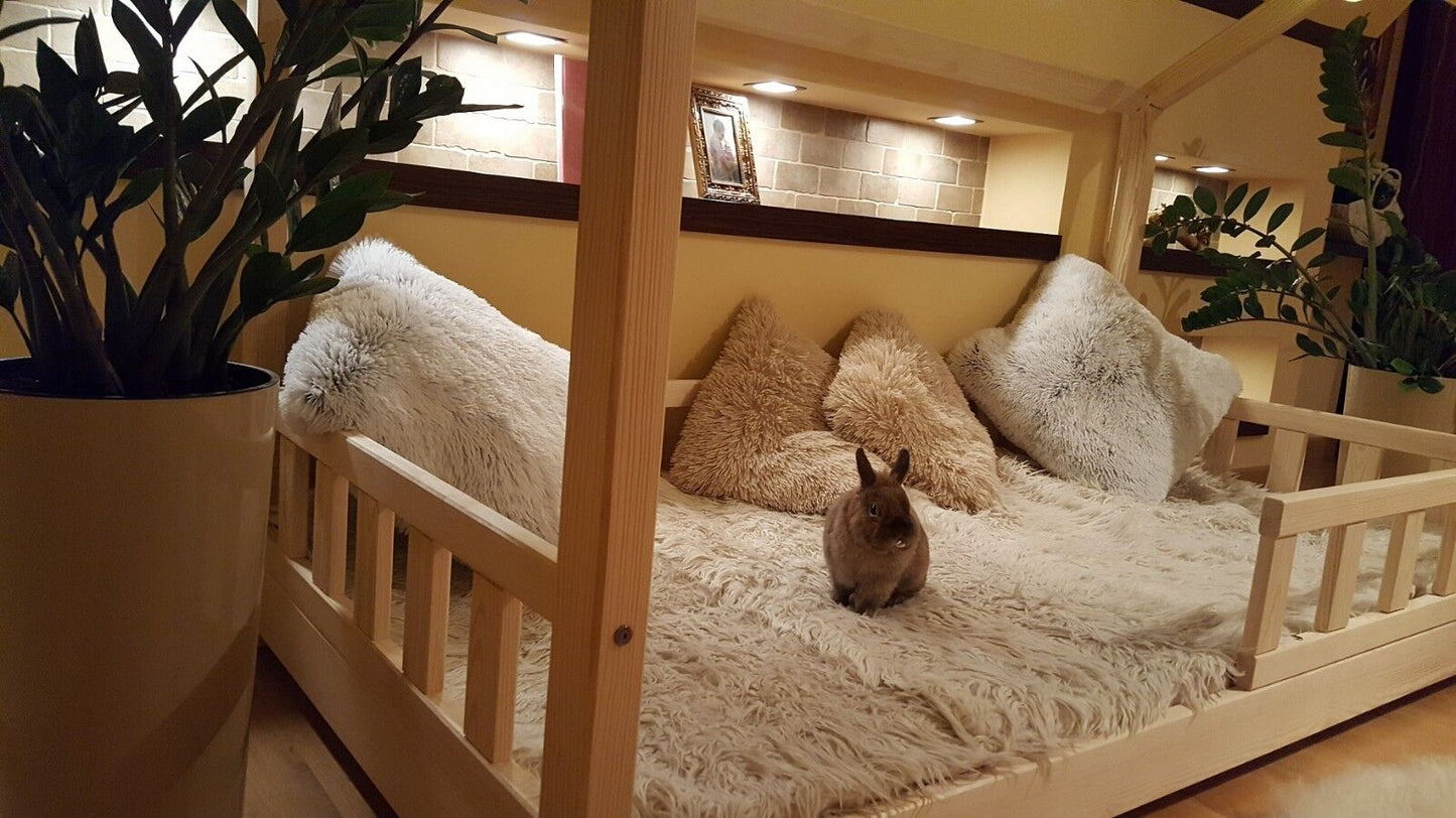 Pat pentru copii tip căsuță LS01